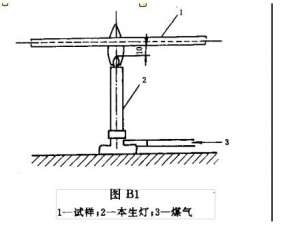 煤氣膠管難燃試驗標準